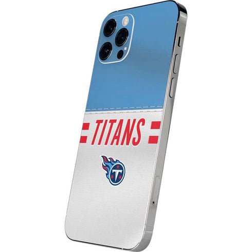 NFL Tennessee Titans White Striped iPhone 12 Pro Max Skin